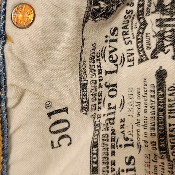 Levi's 501 button fly jeans size 27 - Picture 7 of 8